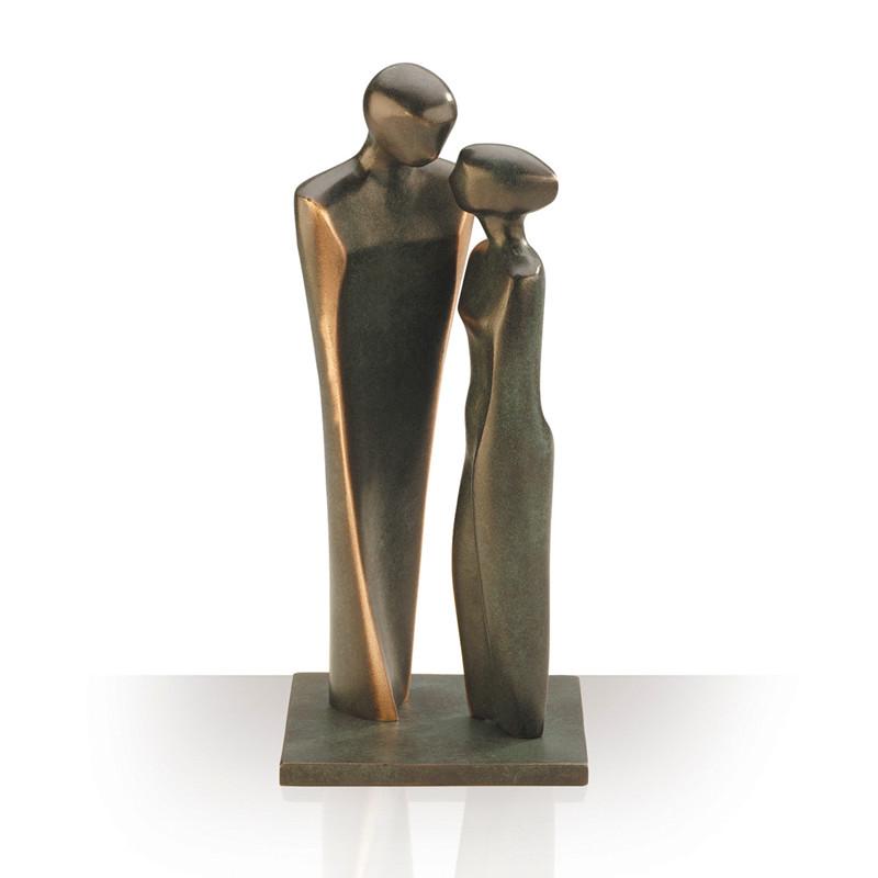 Bronzefigur Forelsket Par Højde 22 Cm Flot Bryllupsgave I Bronze Gave Kærlighed