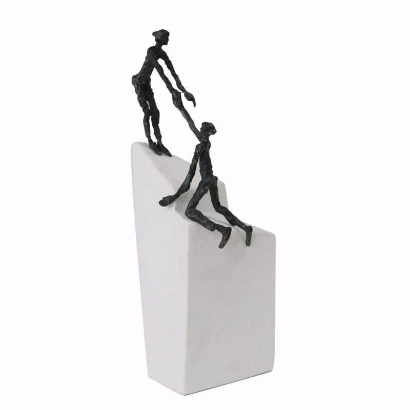 Bronzefigur Sammen Er Vi Stærkere 25 Cm Gaveide 1995- Kr Gave Kollega Chef Reception Jubilæum