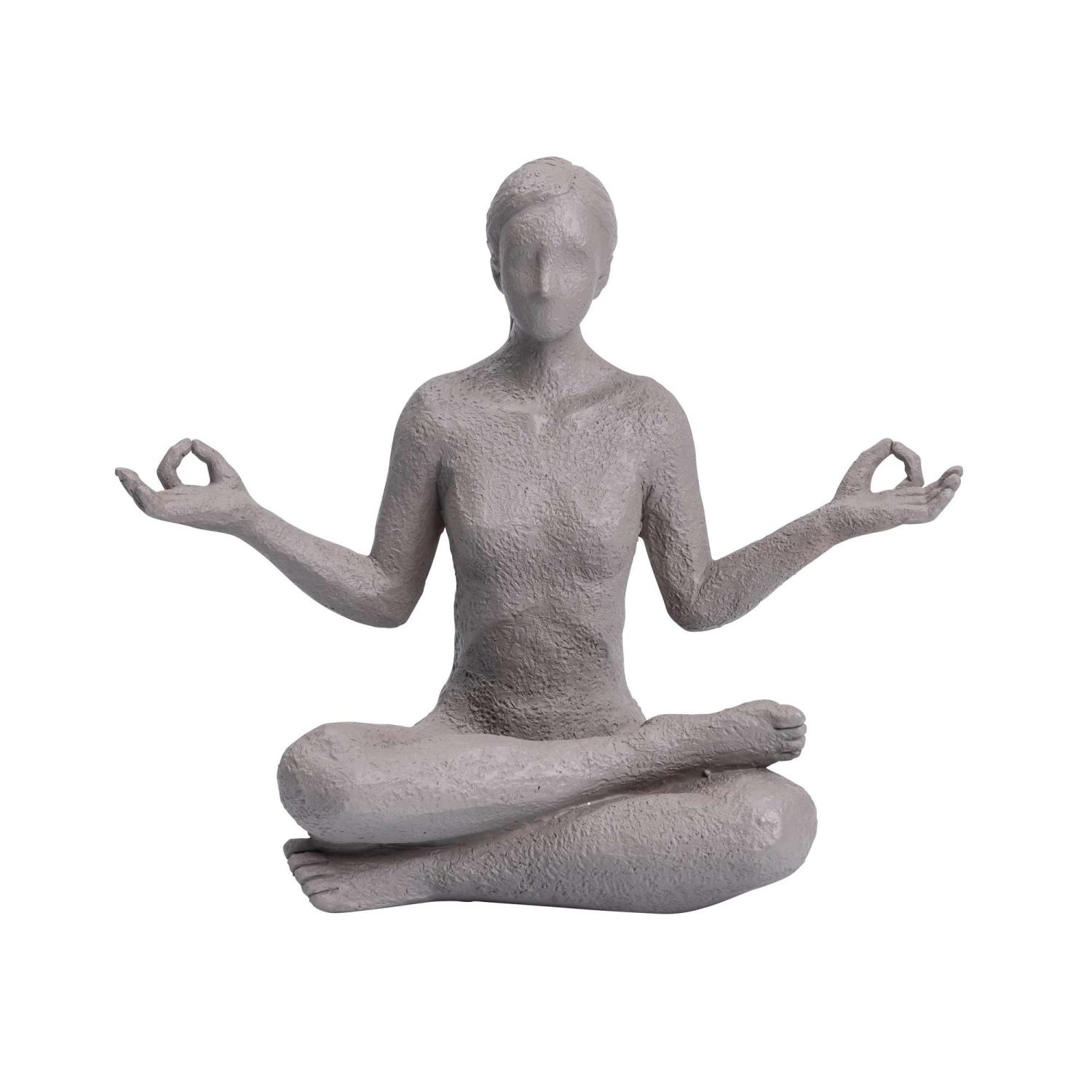 Yoga Figur Lotus Grå