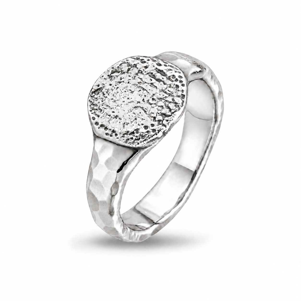 Mani Coin Polished Ring - 58