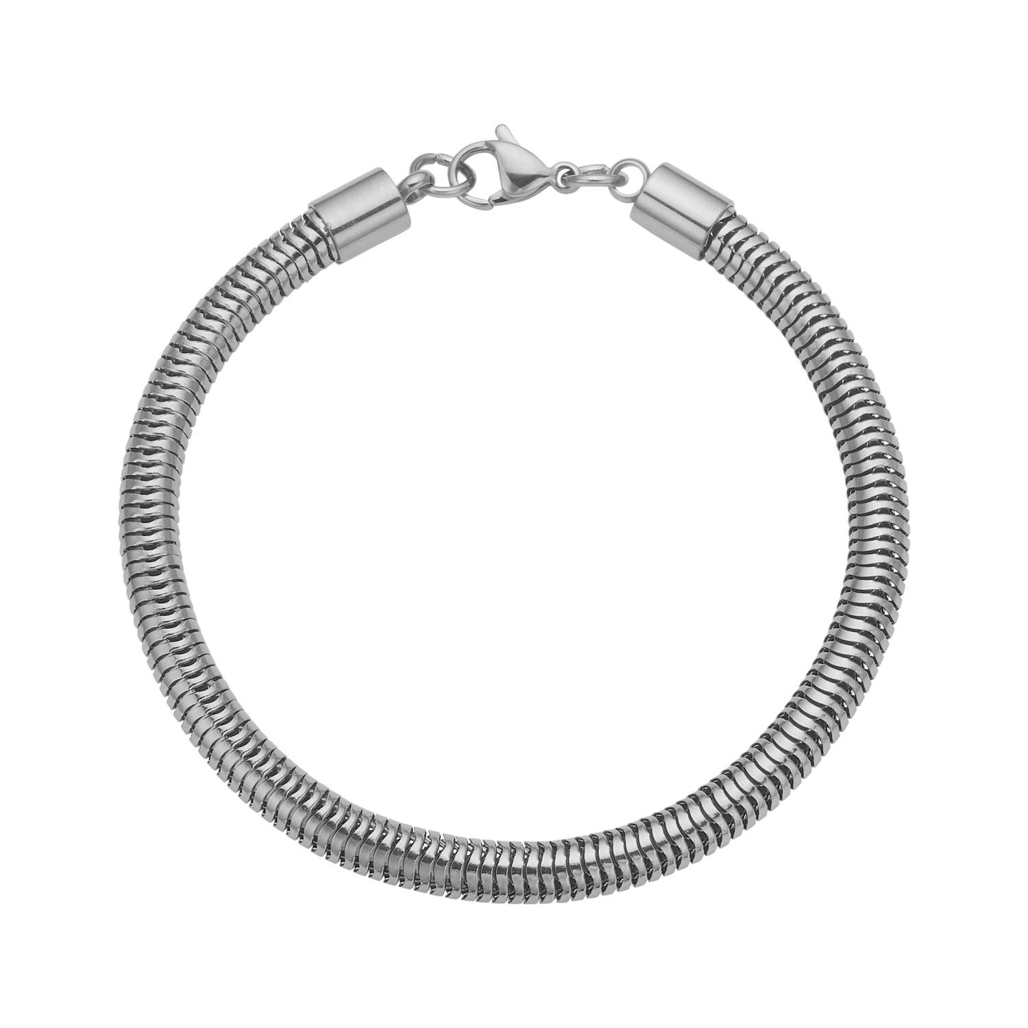 Rundt Herrearmbånd I Stål - 20 Cm Langt
