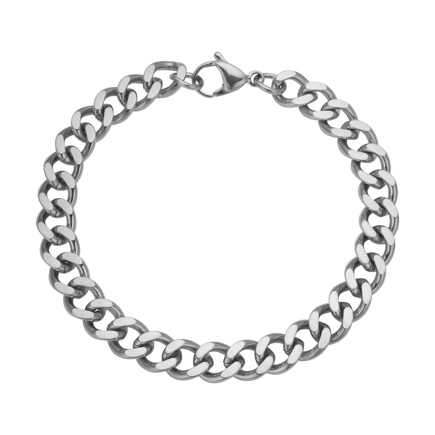 Bredt Panser Herrearmbånd I Stål - 20 Cm Langt