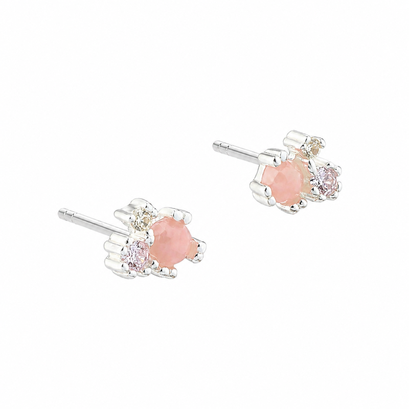 Costa Rose Earstud  Silver