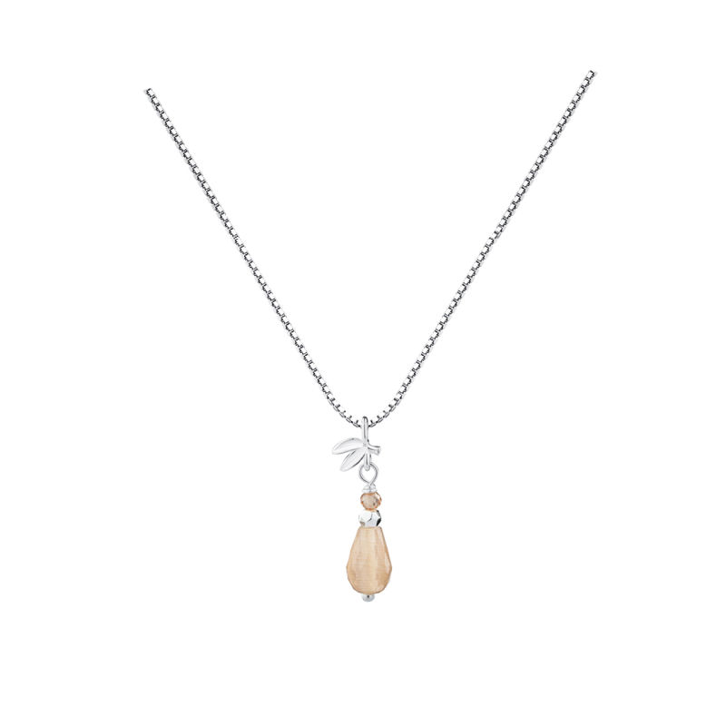Meadow Rose Necklace  Silver