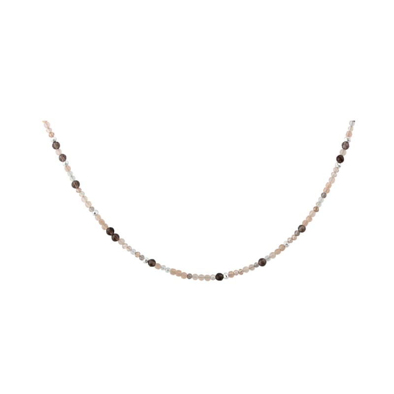 Meadow Rose Necklace  Silver