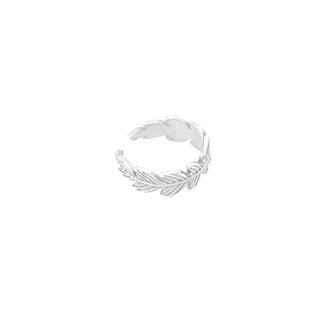 Cuff ørering - Feathercuff - Onesize Regulerbar Størrelse - Sterling Sølv