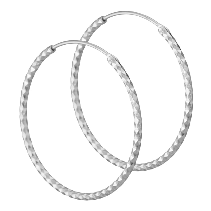 Donna Hoops  Silver
