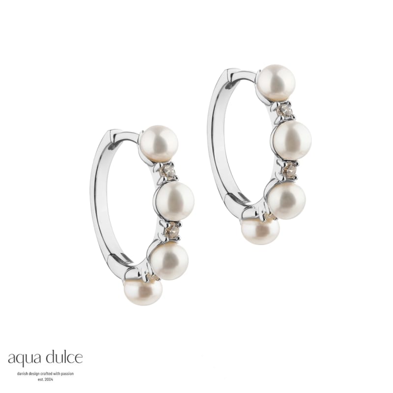 Darling Bubbels Hoops 18 Mm  Silver