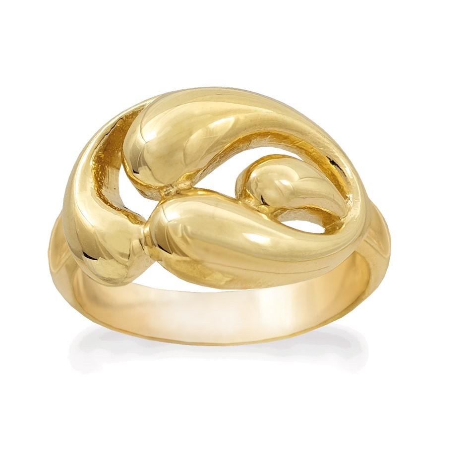Rabinovich - Forgyldt Ring - Curvy Class - Størrelse 51