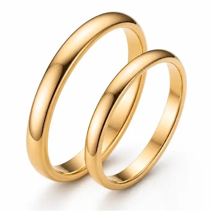 Tungsten Forlovelsesring Quotgoldenquot