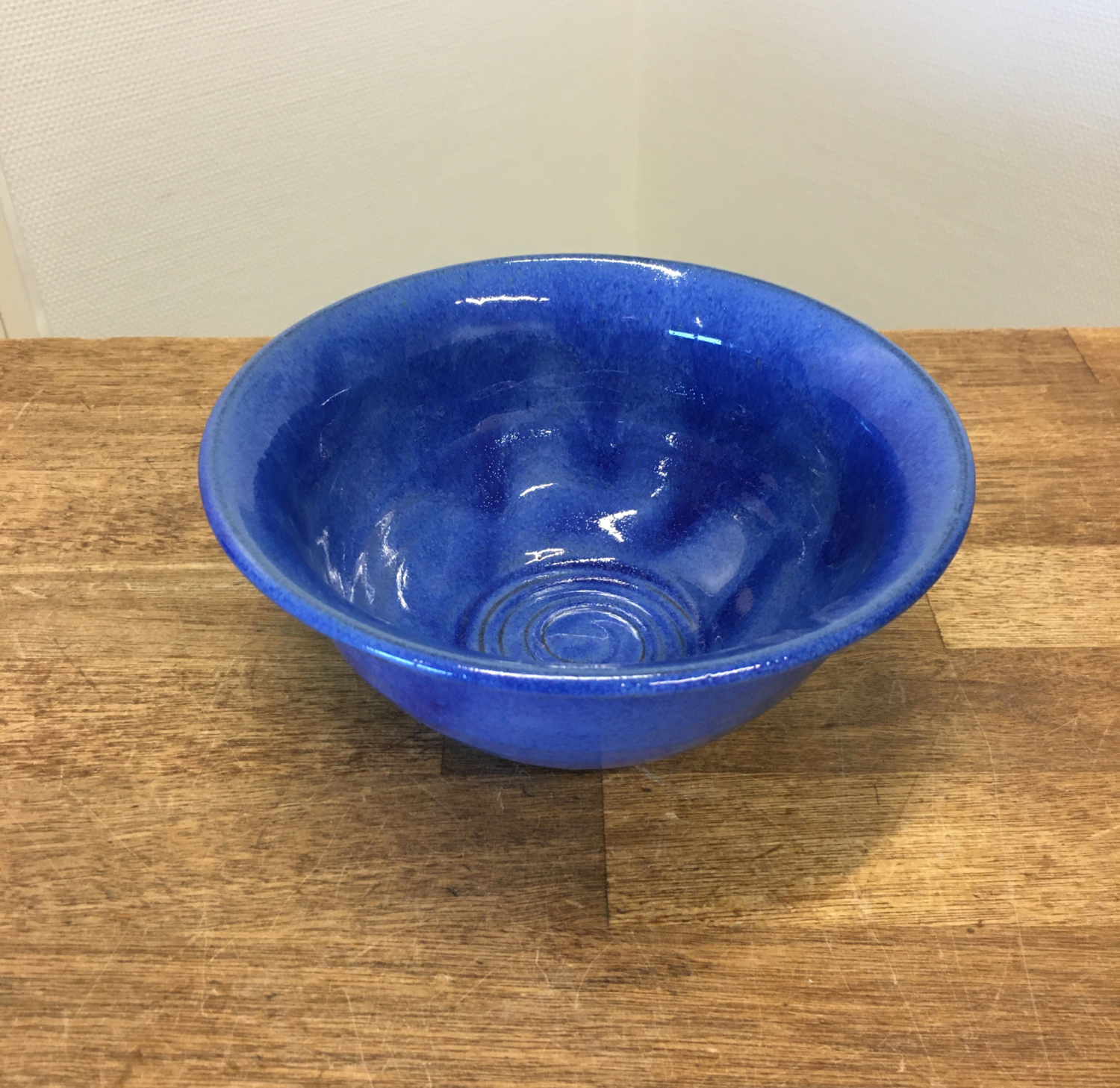 Håndlavet Keramik Skåle 12 Farver Unika Keramik Skål ø17 Cm Hurtig Levering - Farve Blå