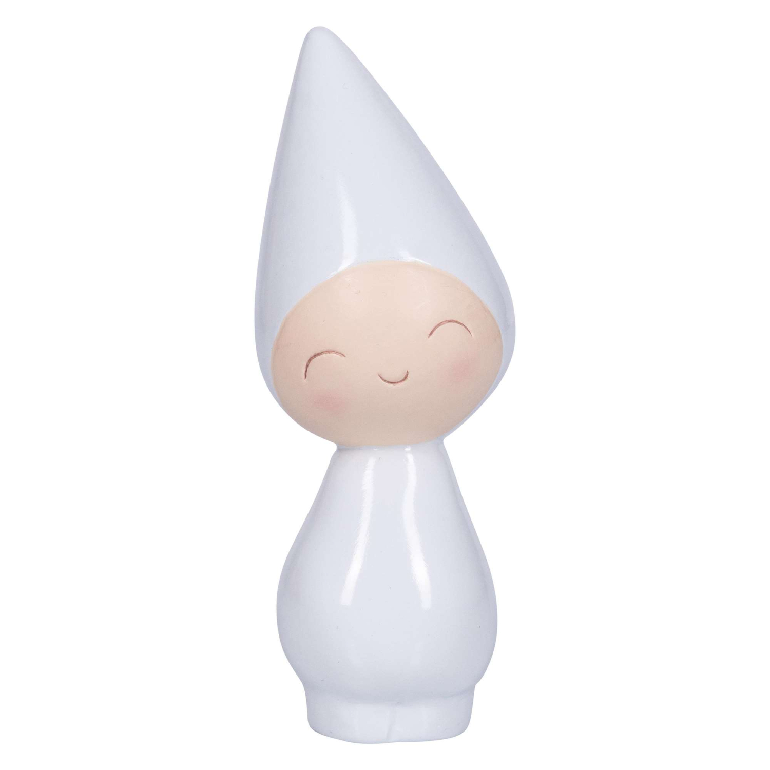 Peggy - Fin Figur Med Store øjne 11 Cm - Sort Grå Eller Hvid - Figur Peggy Fnisende