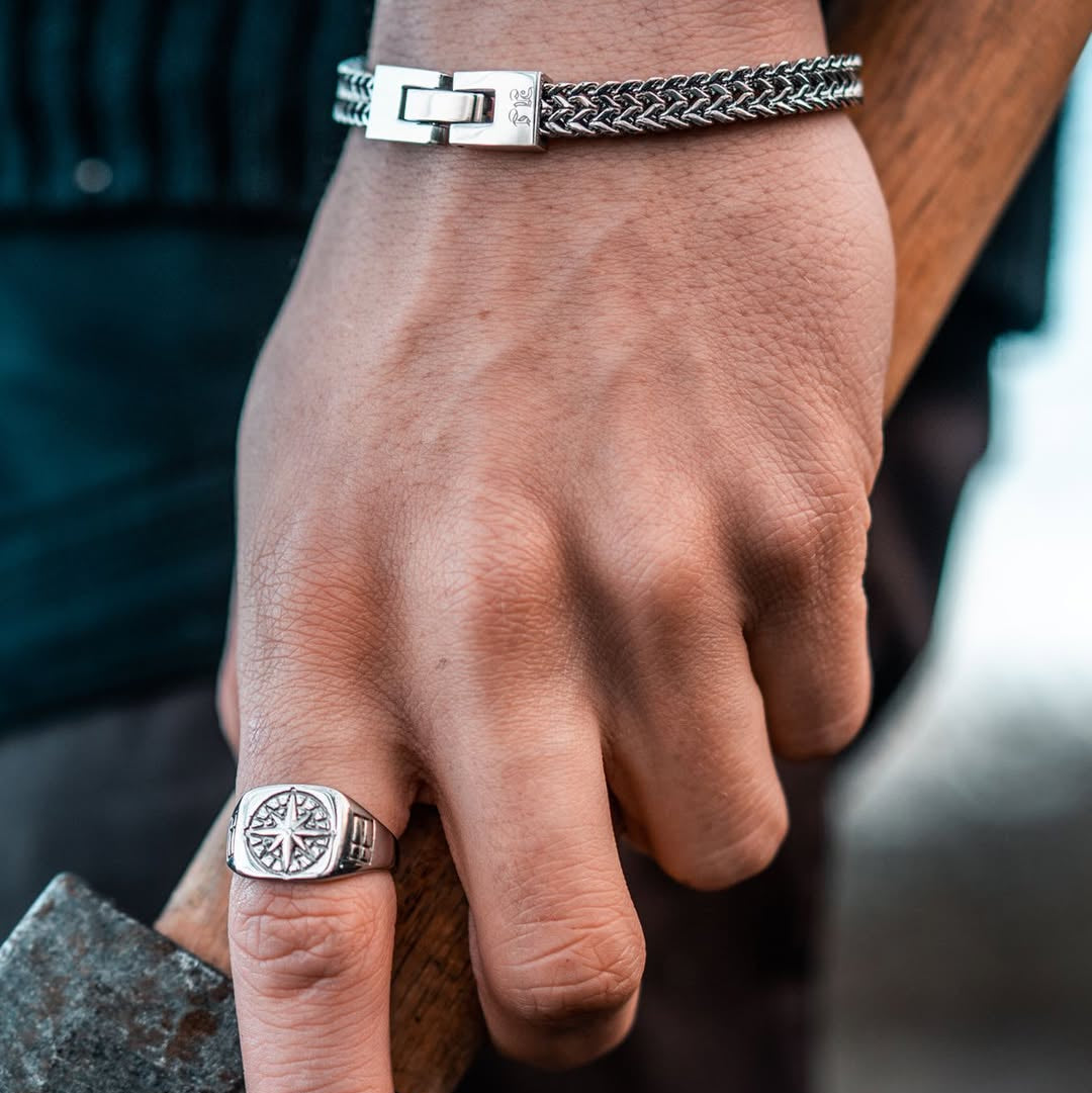 Fehu Armbånd Sølv - S - 1905 Cm - Herre - Northern Legacy