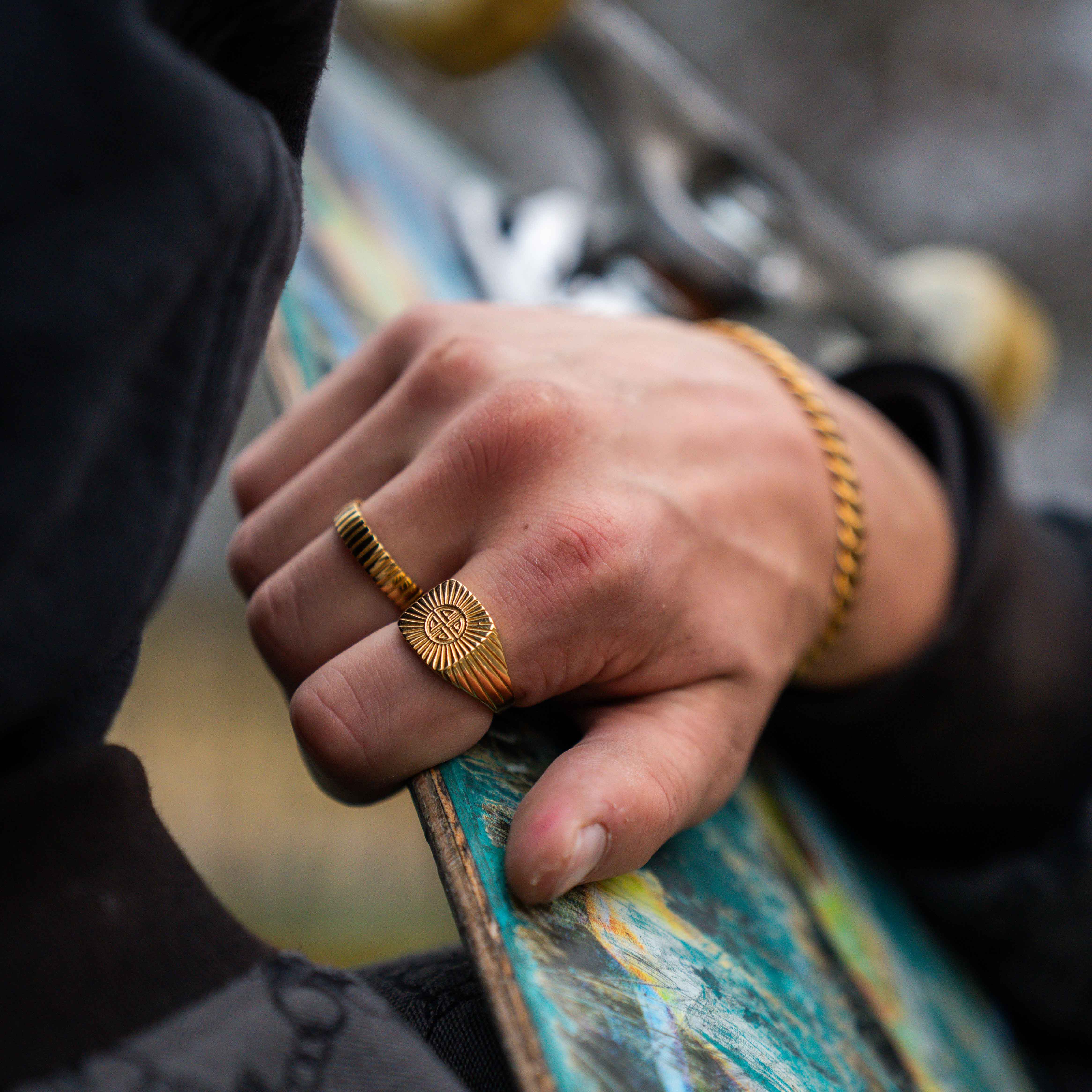 Knot Signet Ring Guld - Str 6 - Herre - Northern Legacy