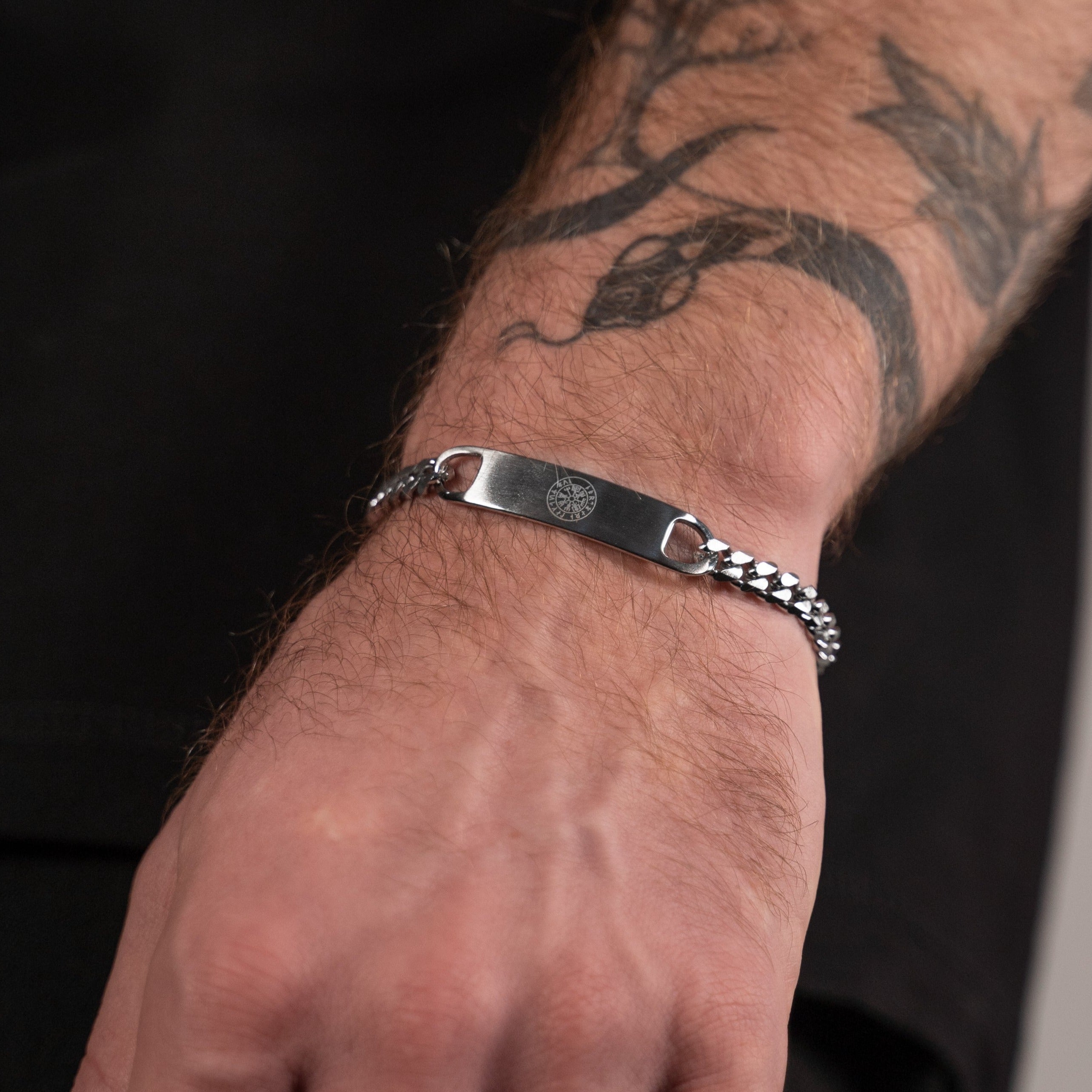 Sequence Tag Armbånd Sølv - Herre - Northern Legacy