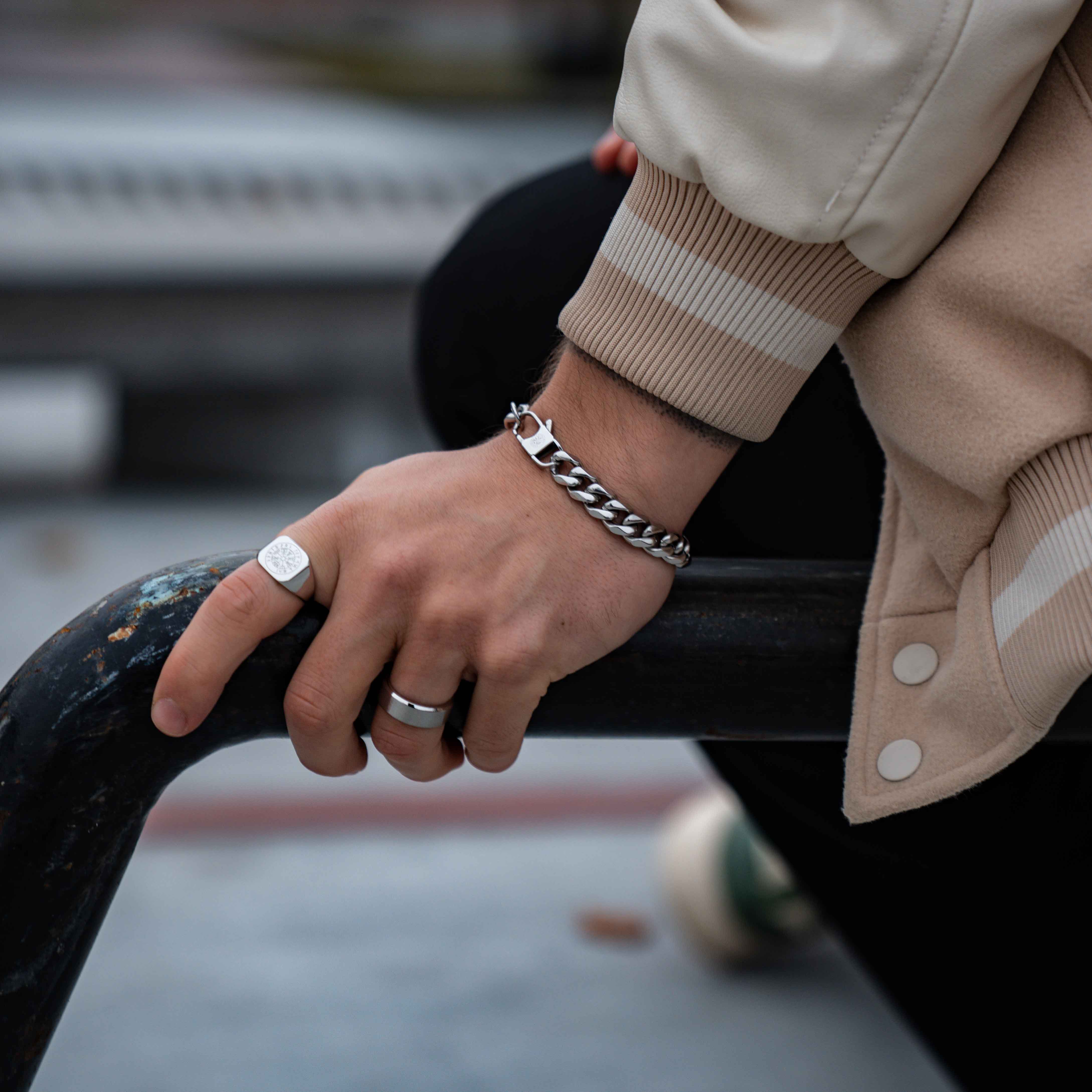 Sequence Oversize Armbånd Sølv - S - 1905 Cm - Herre - Northern Legacy