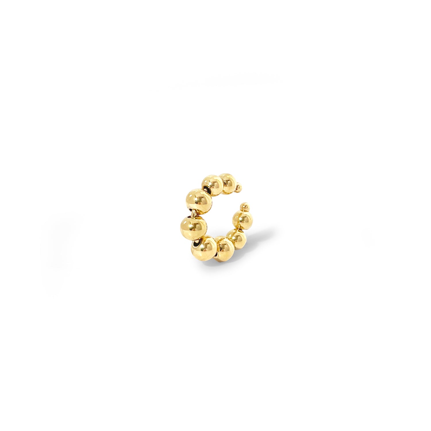Cuff ørering - Orbit Cuff - 18 Karat Forgyldt - Stainless Steel - Enkeltvis