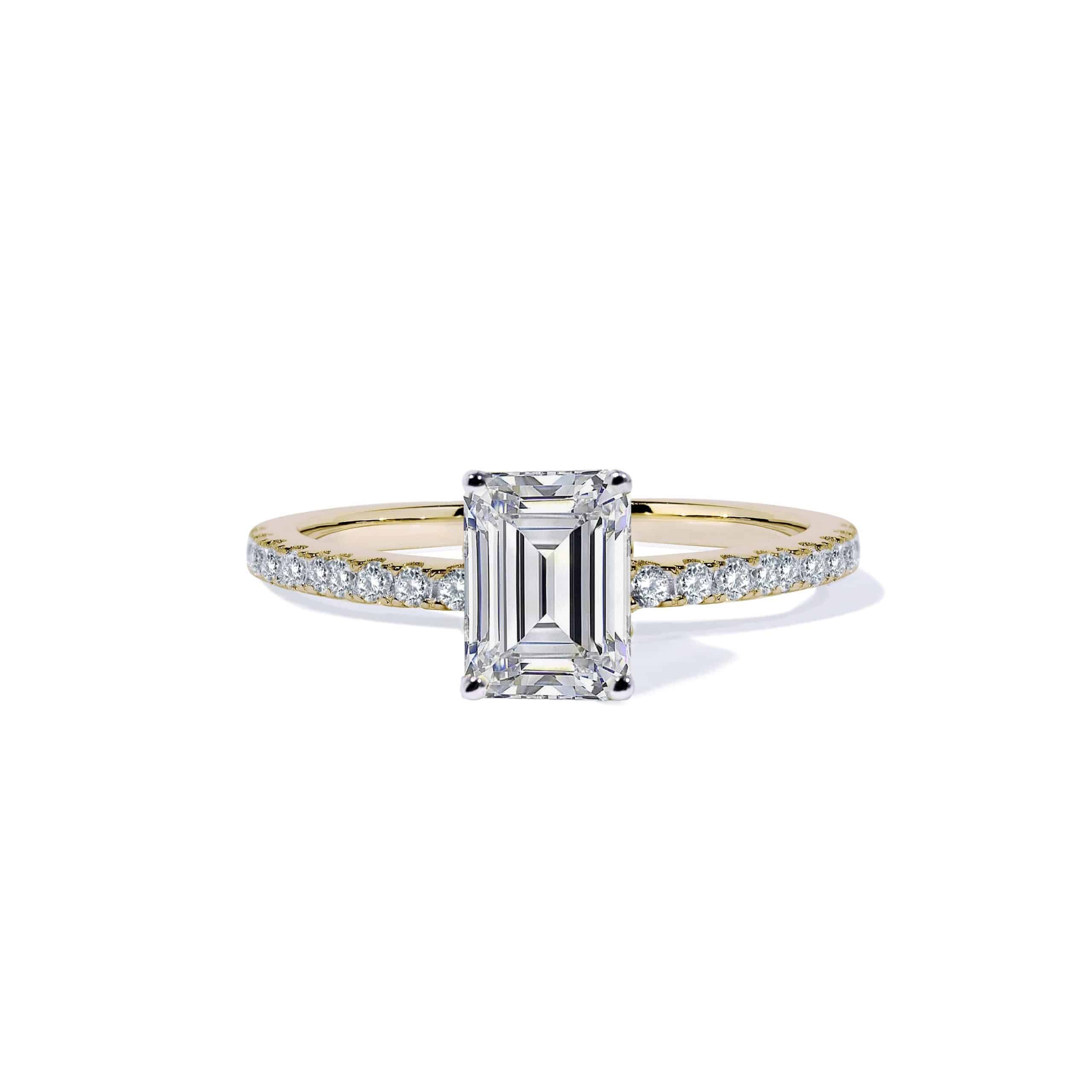 Oxford Radiant Solitaire Ring I Forgyldt Sterling Sølv - 48