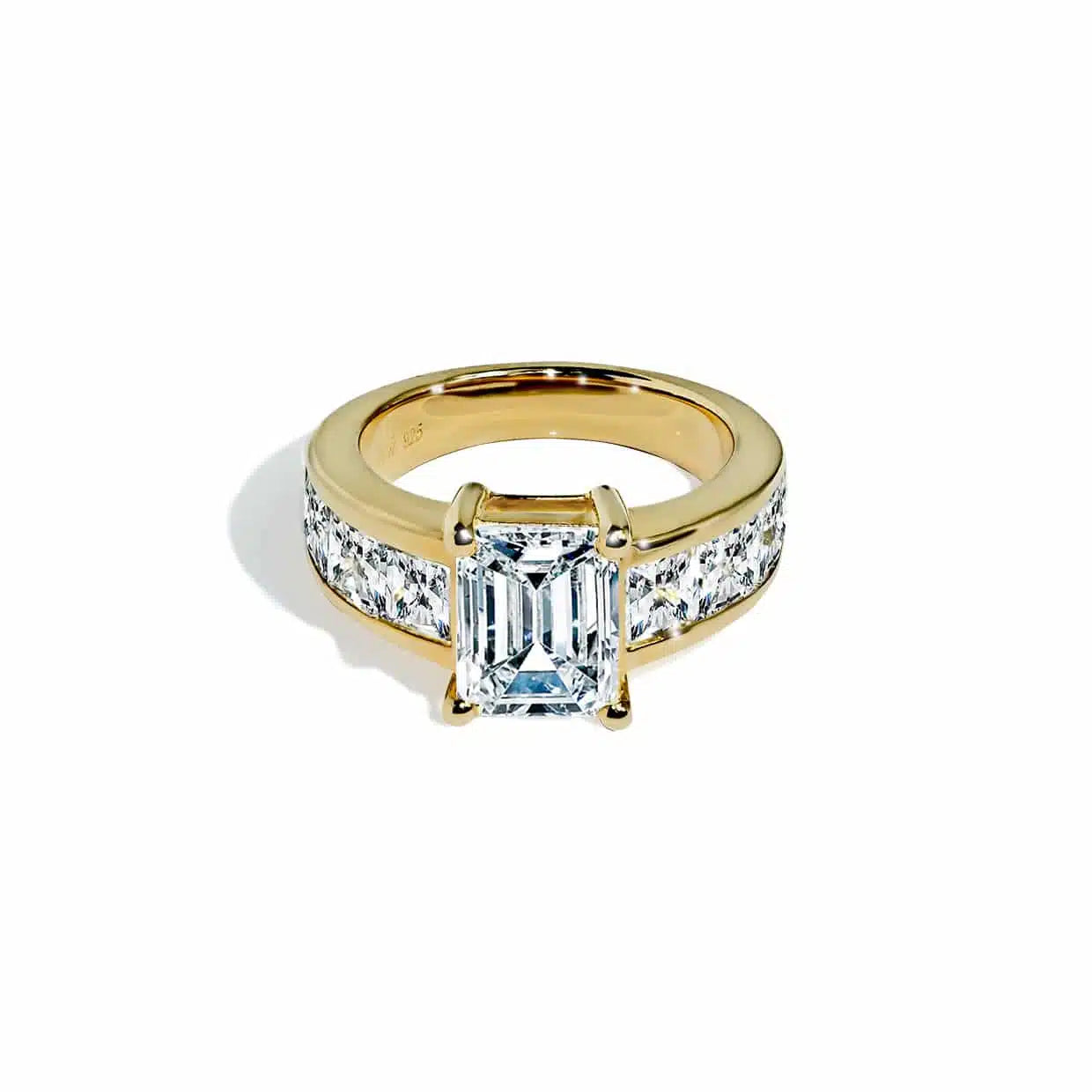Oxford Radiant  Prinsesse Cut I Forgyldt Sterlingsølv - 48