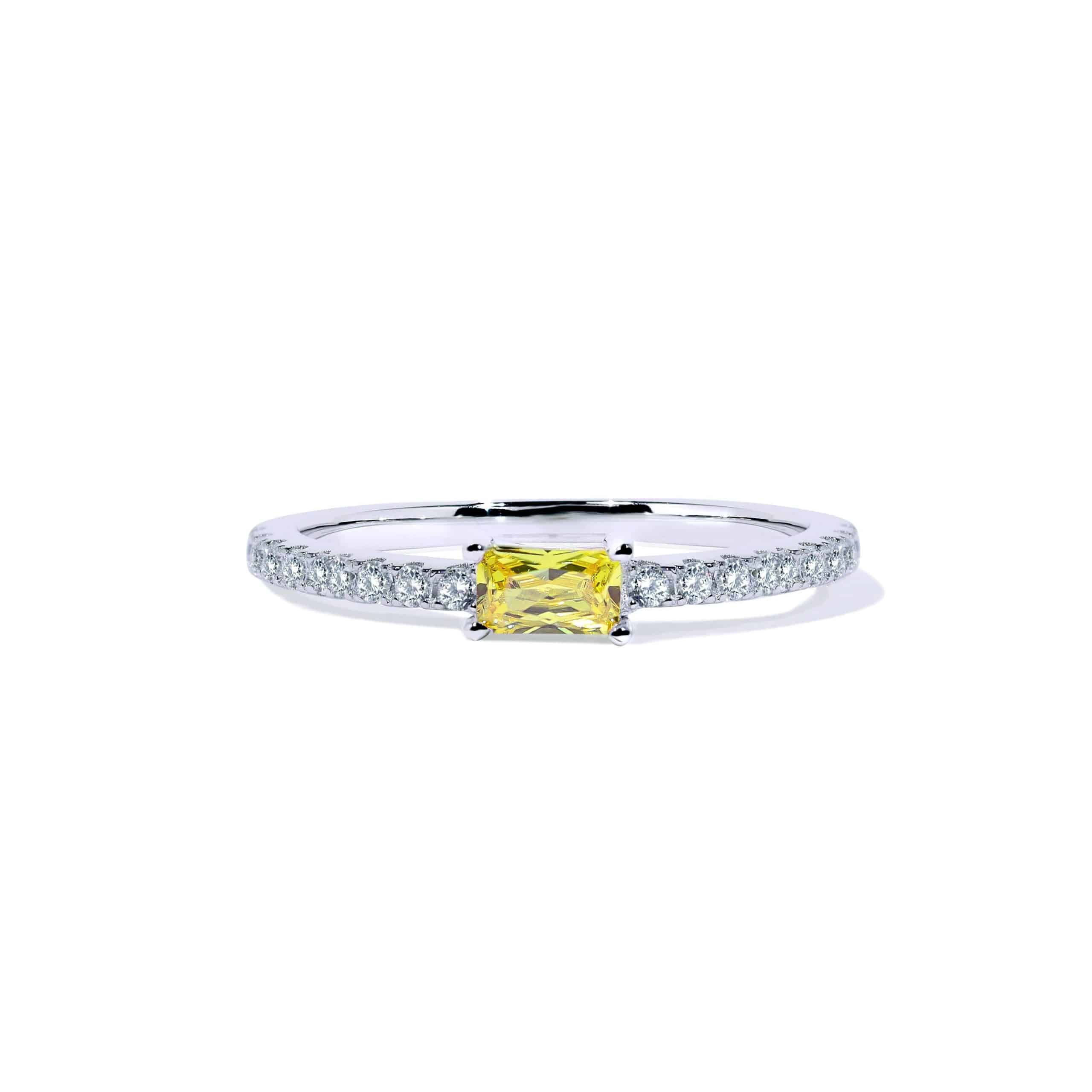 Oxford Gul Loveable Ring Med Gul Radiant Sten - 48