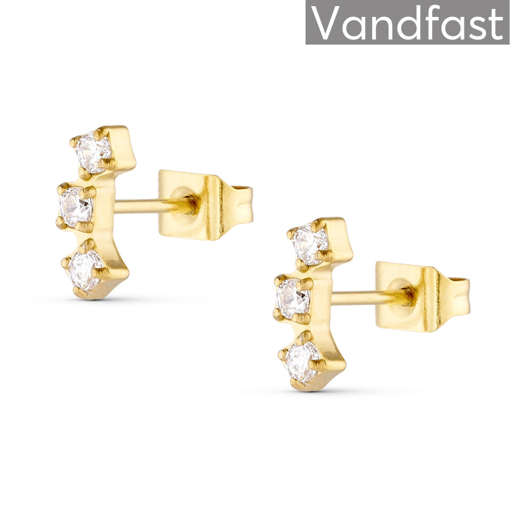 Annebrauner Princess Line ørestikker 18k Guldbelagt