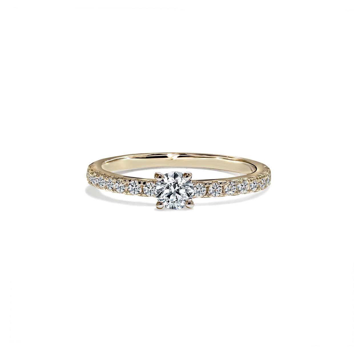Oxford Round Cut Solitaire Ring I Guld - 48
