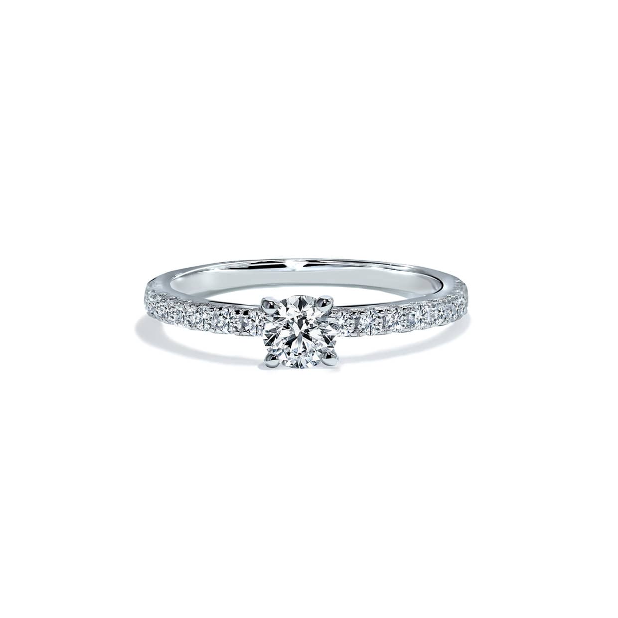 Oxford Sølv Rund Solitaire-ring Med Sten - 48